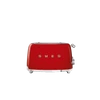 SMEG KENYÉRPIRÍTÓ, retro, 2x2 szeletes, piros