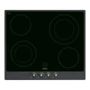 SMEG KERÁMIA FŐZŐLAP, Colonial design, 60 cm, 4 főzőzóna, antracit