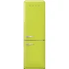 SMEG KOMBINÁLT HŰTŐ ÉS FAGYASZTÓ, retro, 60,1x196,8 cm, jobb oldali pántok, lime zöld