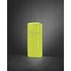 SMEG KOMBINÁLT HŰTŐ ÉS FAGYASZTÓ, retro, 60,1x172 cm, jobb oldali pántok, lime zöld