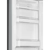 SMEG KOMBINÁLT HŰTŐ ÉS FAGYASZTÓ, retro, 60,1x196,8 cm, bal oldali pántok, ezüst