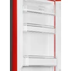 SMEG KOMBINÁLT HŰTŐ ÉS FAGYASZTÓ, retro, 60,1x196,8 cm, bal oldali pántok, piros