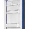 SMEG KOMBINÁLT HŰTŐ ÉS FAGYASZTÓ, retro, 60,1x196,8 cm, jobb oldali pántok, kék