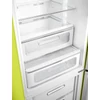SMEG KOMBINÁLT HŰTŐ ÉS FAGYASZTÓ, retro, 60,1x196,8 cm, jobb oldali pántok, lime zöld
