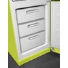 SMEG KOMBINÁLT HŰTŐ ÉS FAGYASZTÓ, retro, 60,1x196,8 cm, jobb oldali pántok, lime zöld