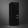 Kép 2/5 - SMEG KOMBINÁLT HŰTŐ ÉS FAGYASZTÓ, retro, 70,6x205 cm, bal oldali pántok,  fekete
