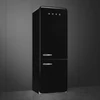 Kép 2/5 - SMEG KOMBINÁLT HŰTŐ ÉS FAGYASZTÓ, retro, 70,6x205 cm, jobb oldali pántok,  fekete