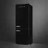 Kép 3/5 - SMEG KOMBINÁLT HŰTŐ ÉS FAGYASZTÓ, retro, 70,6x205 cm, jobb oldali pántok,  fekete