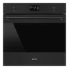 SMEG KOMBINÁLT MIKROHULLÁMÚ SÜTŐ, Classica design, Galileo, 60 cm, ES LCD, matt fekete