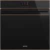 Kép 1/3 - SMEG KOMBINÁLT MIKROHULLÁMÚ SÜTŐ, Dolce Stil Novo design, Galileo, 60 cm, TFT, fekete üveg, réz dísz