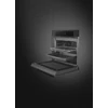 SMEG KOMBINÁLT MIKROHULLÁMÚ SÜTŐ, Musa design, Galileo, 60 cm, TFT, fekete, Schuko
