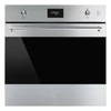 Kép 1/5 - SMEG KOMBINÁLT PIROLITIKUS SÜTŐ, GŐZFUNKCIÓVAL, Classica design, Galileo, 60 cm, CS LCD, inox