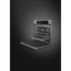 SMEG KOMBINÁLT SÜTŐ, GŐZFUNKCIÓVAL, Musa design, Galileo, 60 cm, ezüst/fekete, Schuko