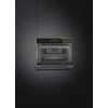 SMEG KOMPAKT KOMBINÁLT GŐZSÜTŐ, Dolce Stil Novo design, Galileo, 45 cm, nagy TFT, fekete üveg, réz dísz