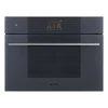 SMEG KOMPAKT KOMBINÁLT GŐZSÜTŐ, Linea design, Galileo, 45 cm, TFT, neptune szürke üveg