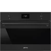 Kép 1/5 - SMEG KOMPAKT KOMBINÁLT MIKROHULLÁMÚ SÜTŐ, Classica design, Galileo, 45 cm, CS LCD, matt fekete