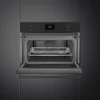 Kép 2/5 - SMEG KOMPAKT KOMBINÁLT MIKROHULLÁMÚ SÜTŐ, Classica design, Galileo, 45 cm, CS LCD, matt fekete