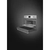SMEG KOMPAKT KOMBINÁLT MIKROHULLÁMÚ SÜTŐ, Classica design, Galileo, 45 cm, ES LCD, inox