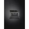 Kép 4/5 - SMEG KOMPAKT KOMBINÁLT MIKROHULLÁMÚ SÜTŐ, Dolce Stil Novo design, Galileo, 45 cm, TFT, fekete üveg, réz dísz