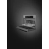 SMEG KOMPAKT KOMBINÁLT MIKROHULLÁMÚ SÜTŐ, Musa design, Galileo, 45 cm, ES LCD, ezüst/fekete