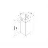 Kép 2/2 - SMEG KÜRTŐHOSSZABBÍTÓ, min. 550, max. 850 mm (200*300), KV… elszívókhoz, matt fekete