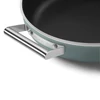 Kép 3/5 - SMEG MÉLY SERPENYŐ, 28 cm, edzett üveg fedél, rozsdamentes acél fogantyú, smaragdzöld