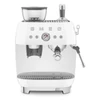 SMEG ŐRLŐVEL KOMBINÁLT ESPRESSO KÁVÉFŐZŐ, retro, fehér