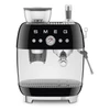 SMEG ŐRLŐVEL KOMBINÁLT ESPRESSO KÁVÉFŐZŐ, retro, fekete