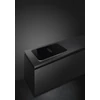 SMEG PÁRAELSZÍVÓVAL INTEGRÁLT INDUKCIÓS FŐZŐLAP, Isola design, Alta kollekció, 83x52 cm, fekete üveg/inox