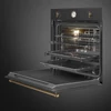 Kép 4/5 - SMEG PIROLITIKUS HŐLÉGKEVERÉSES SÜTŐ, Colonial design, 60 cm, analóg, antracit