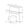 Kép 3/3 - SMEG PULTBA SÜLLYESZTHETŐ PÁRAELSZÍVÓ, Universal design, 60 cm, inox készülékház, fekete