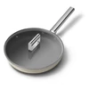 SMEG SERPENYŐ, 20 cm, rozsdamentes acél fogantyú, matt bézs
