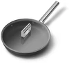 Kép 4/5 - SMEG SERPENYŐ, 28 cm, rozsdamentes acél fogantyú, fekete
