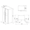 Kép 3/5 - SMEG SIDE-BY-SIDE HŰTŐ ÉS FAGYASZTÓ, 91X179 cm, inox