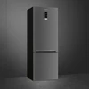 Kép 3/5 - SMEG SZABADONÁLLÓ HŰTŐ ÉS FAGYASZTÓ, 70,5x202 cm, külső kijelző, fordítható ajtó, sötét inox