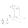 Kép 4/5 - SMEG SZABADONÁLLÓ MOSOGATÓGÉP, 60 cm, 14 teríték, 8 funkció, 4 hőmérséklet, nagy kijelző, inox