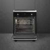 Kép 2/5 - SMEG SZABADONÁLLÓ TŰZHELY, Classica design, 60 cm, 1 sütőtér, 6 funkció, indukciós főzőlap, matt fekete