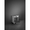 SMEG SZABADONÁLLÓ TŰZHELY, Classica design, 60 cm, 1 sütőtér, 8 funckió, gáz főzőlap, rozsdamentes acél