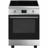 SMEG SZABADONÁLLÓ TŰZHELY, Classica design, 60 cm, 1 sütőtér, indukciós főzőlap, 6 funkció, inox