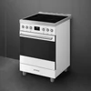 Kép 3/5 - SMEG SZABADONÁLLÓ TŰZHELY, Classica design, 60 cm, 1 sütőtér, indukciós főzőlap, matt fehér