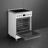 Kép 4/5 - SMEG SZABADONÁLLÓ TŰZHELY, Classica design, 60 cm, 1 sütőtér, indukciós főzőlap, matt fehér