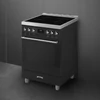 Kép 3/5 - SMEG SZABADONÁLLÓ TŰZHELY, Classica design, 60 cm, 1 sütőtér, indukciós főzőlap, pirolitikus tisztítás, matt fekete