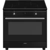 Kép 1/5 - SMEG SZABADONÁLLÓ TŰZHELY, Classica design, 90 cm, 1 sütőtér, indukciós főzőlap, 4 főzőzóna, antracit
