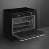SMEG SZABADONÁLLÓ TŰZHELY, Classica design, 90 cm, 1 sütőtér, 8 funkció, indukciós főzőlap, fekete