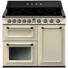 Kép 1/3 - SMEG SZABADONÁLLÓ TŰZHELY, Victoria design, 100 cm, 3 sütőtér, indukciós főzőlap, bézs