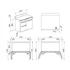 Kép 2/3 - SMEG SZABADONÁLLÓ TŰZHELY, Victoria design, 100 cm, 3 sütőtér, indukciós főzőlap, bézs