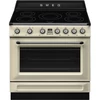 Kép 1/5 - SMEG SZABADONÁLLÓ TŰZHELY, Victoria design, 90 cm, 1 sütőtér, indukciós főzőlap, bézs