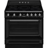Kép 1/5 - SMEG SZABADONÁLLÓ TŰZHELY, Victoria design, 90 cm, 1 sütőtér, indukciós főzőlap, fekete