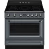 Kép 1/5 - SMEG SZABADONÁLLÓ TŰZHELY, Victoria design, 90 cm, 1 sütőtér, indukciós főzőlap, palaszürke