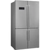 Kép 1/2 - SMEG SZABANONÁLLÓ HŰTŐ ÉS FAGYASZTÓ, 90,8x182 cm, E energiaosztály, külső LED kijelző, inox